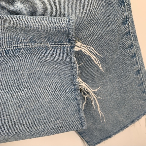 Favorite Daughter The Otto Jeans Womens 28 Blue Light Wash Raw Hem Boyfriend - Picture 9 of 12